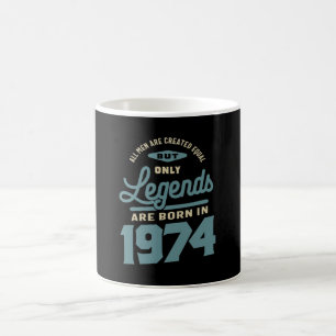 Mug Légendes Depuis 1974 Cadeau Anniversaire