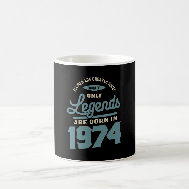 Mug Légendes Depuis 1974 Cadeau Anniversaire (Centre)