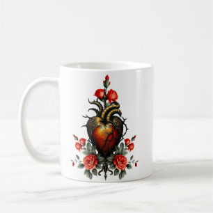 Mug L'élégance gothique du cœur