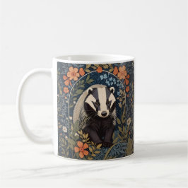 Mug L'élégant Badger inspiré William Morris