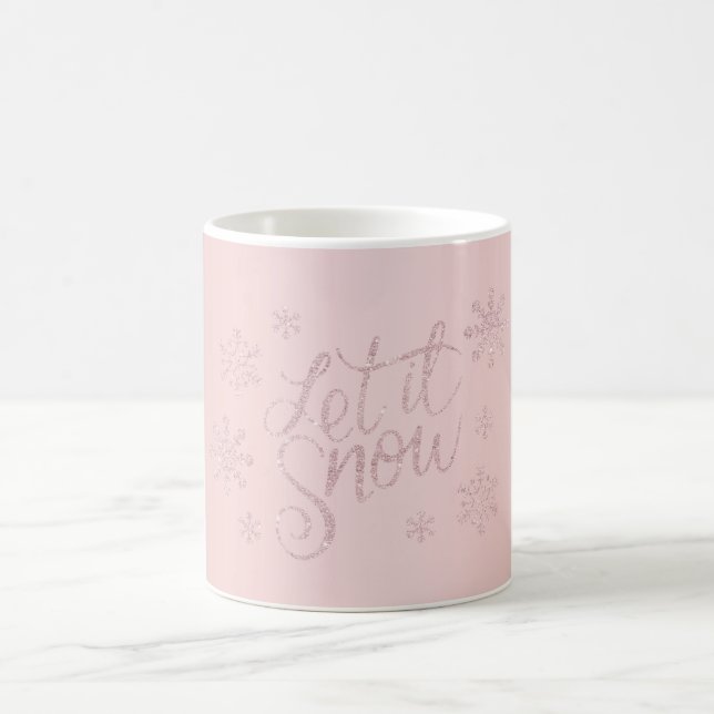 Mug L'élégante Parties scintillant Rose d'or laisse to (Centre)