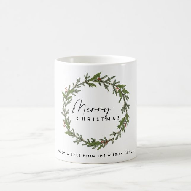 MUG L'ÉLÉGANTE SOCIÉTÉ HOLLY BERRY WREATH NOËL (Centre)
