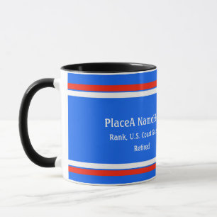 Mug L'emblème de la Garde côtière américaine personnal