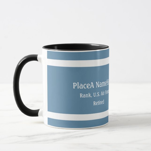 Mug L'emblème de l'armée de l'air américaine personnal (Gauche)