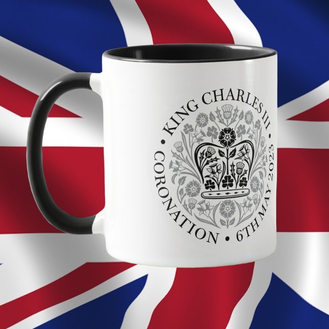Mug L'emblème du couronnement du roi Charles 2023 (Créateur téléchargé)