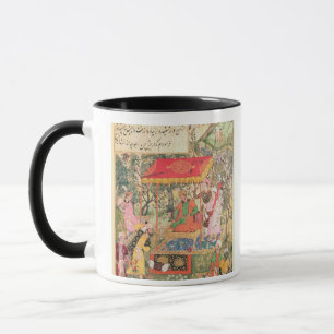 Mug L'empereur Babur de nabab reçoit les représentants