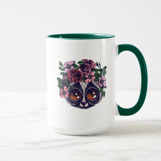 Mug Lémur floral doux (Droite)