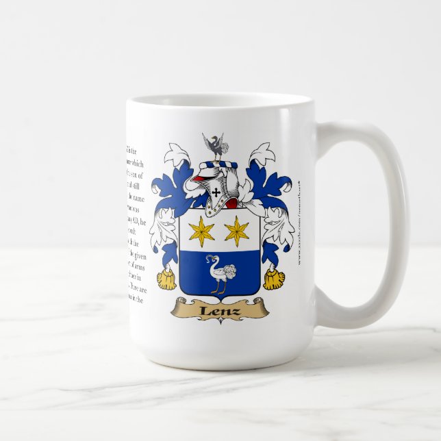 Mug Lenz, l'origine, la signification et la crête (Droite)