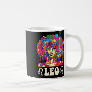 Mug Leo Black Girl African American Woman Art Annivers