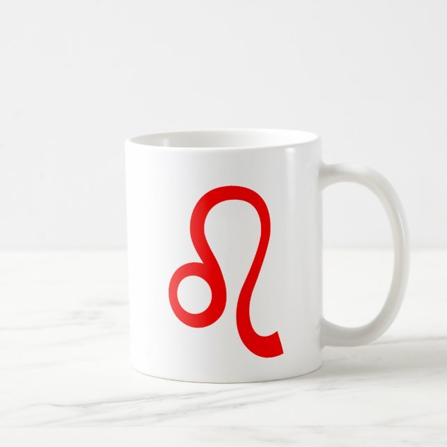 Mug Leo en rouge (Droite)