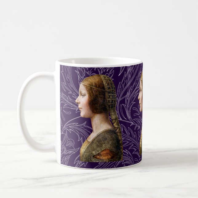 Mug Leonardo da Vinci Portrait La Bella Principessa (Gauche)