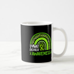 Mug Léopard arc-en-ciel Lime vert Ribbon maladie de Ly