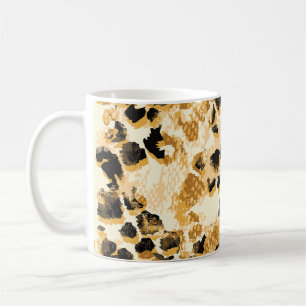 Mug Leopard Chic : Elégance Motif Vintage.