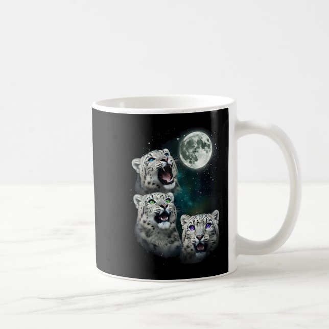 Mug Leopard Howling At The Space Full Moon At Night St (Droite)