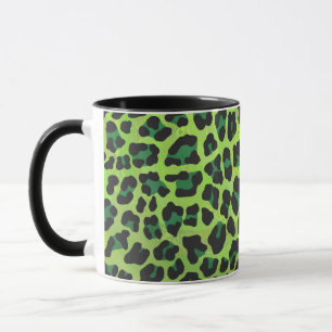Mug Léopard noir et vert