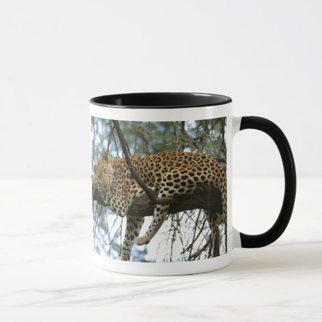 Mug Léopard posé dans l'arbre (Droite)