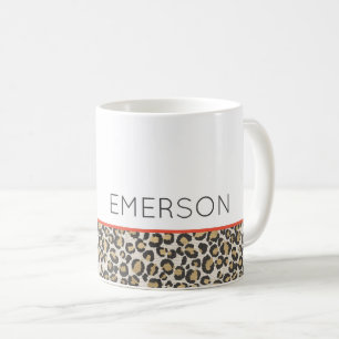 Mug Leopard Poster de animal Neutral Chic NOM