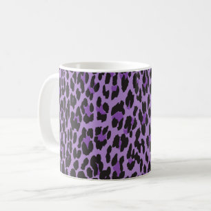 Mug Leopard Print, Léopard Spots, Purple Leopard