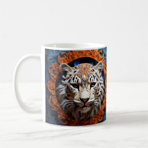 Mug Léopard vibrant aux motifs floraux
