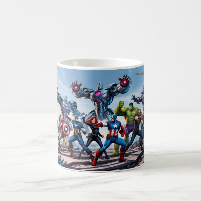 Mug "L'Épopée : les vengeurs contre les forces ennemie (Centre)
