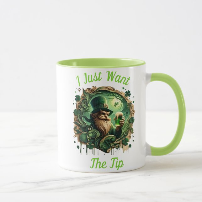 Mug Leprechaun Whimsical Savourer Une pinte (Droite)