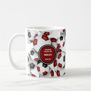 Mug L'équipe de football noir Maroon couleurs cadeau p