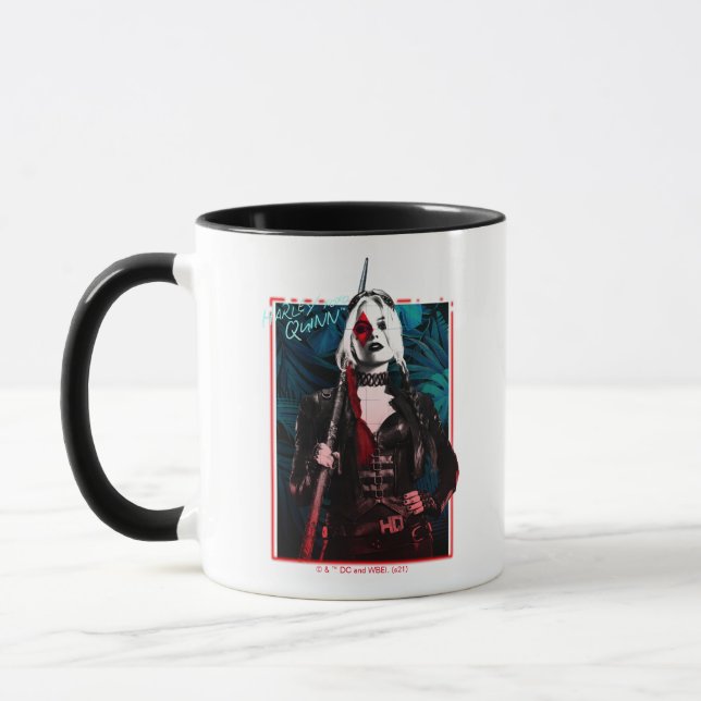 Mug L'équipe du suicide | Harley Quinn & Green Ferns (Gauche)