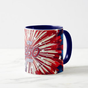Mug Les 250 ans d'Amérique 1776-2026 Feux d'Artifice R