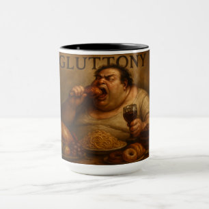 Mug Les 7 vertus sataniques : Gourmandise