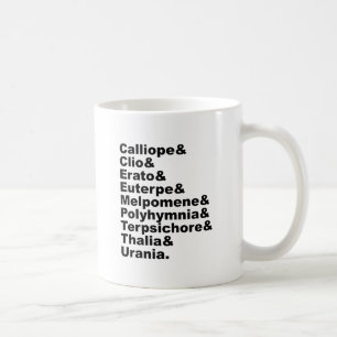 Mug Les 9 Muses Comme Rendu Populaire Par La Mythologi