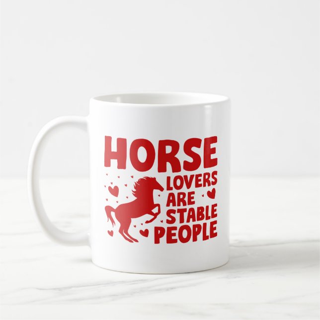 Mug Les Amateurs De Cheval Sont Des Gens Stables (Gauche)