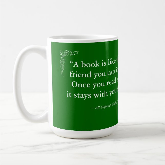 Mug les amateurs de livres citent la muqueuse (Gauche)