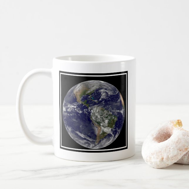Mug Les Amériques Au Jour des terres. (Avec donut)