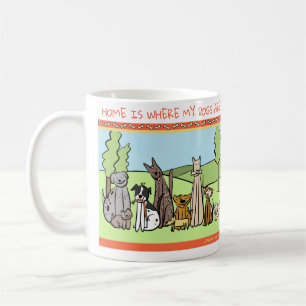 Mug Les amoureux de les chiens attaquent - à la maiso