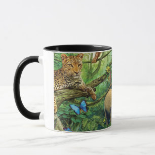 Mug Les animaux qui vivent ensemble jettent un oreille