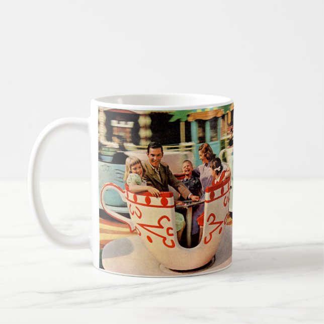Mug Les années 1960, les teacups au parc d'attractions (Gauche)