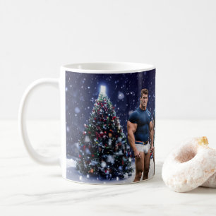 Mug Les arbres de Noël lumineux de SlipperyJoe deux mu