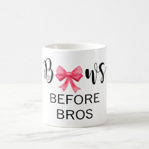 Mug Les arcs avant rose de Bros cintrent le lettrage