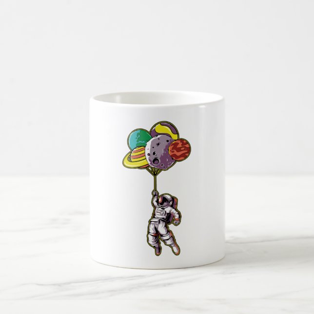 Mug Les astronautes volent dans l'espace (Centre)