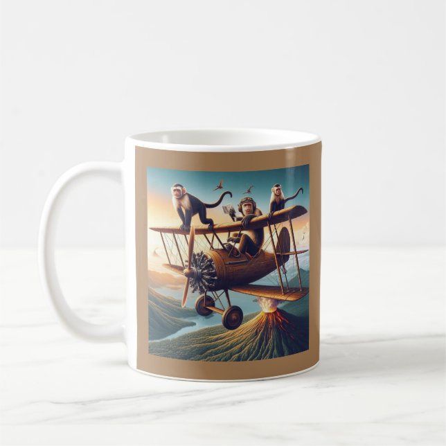 Mug Les aviateurs de singes fantasques à la conquête d (Gauche)