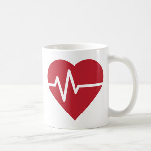 Mug Les battements du coeur rouge