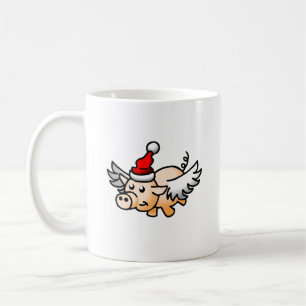 Mug Les belles ailes du cochon de Noël