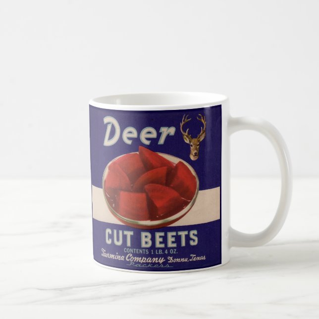 Mug Les betteraves découpées de cerfs des années 1930  (Droite)