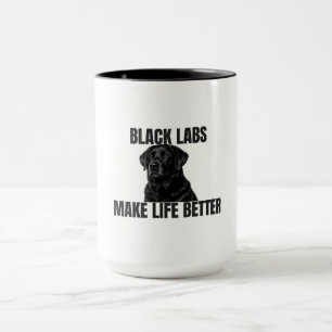 Mug Les Black Labs rendent la vie meilleure – Black La