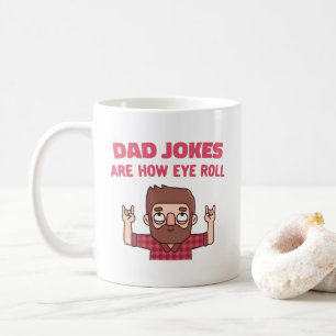 Mug Les blagues de papa sont comme je roule drôle