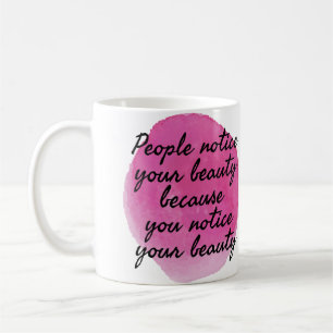 Mug les bonnes vibes disent pour l'amour de soi et l'a