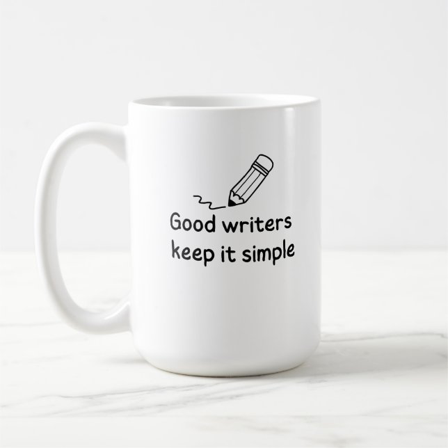 Mug Les bons écrivains le gardent simple (Gauche)