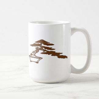 Mug Les bonsaïs silhouettent dans le style de