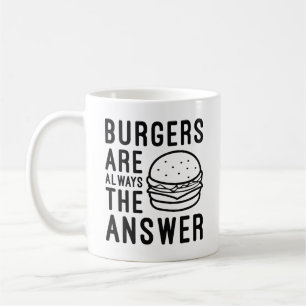 Mug Les burgers sont toujours la réponse