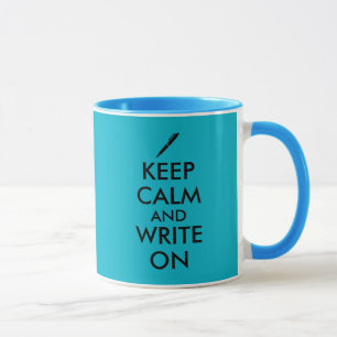 Mug Les cadeaux d'auteurs gardent le calme et écriven
